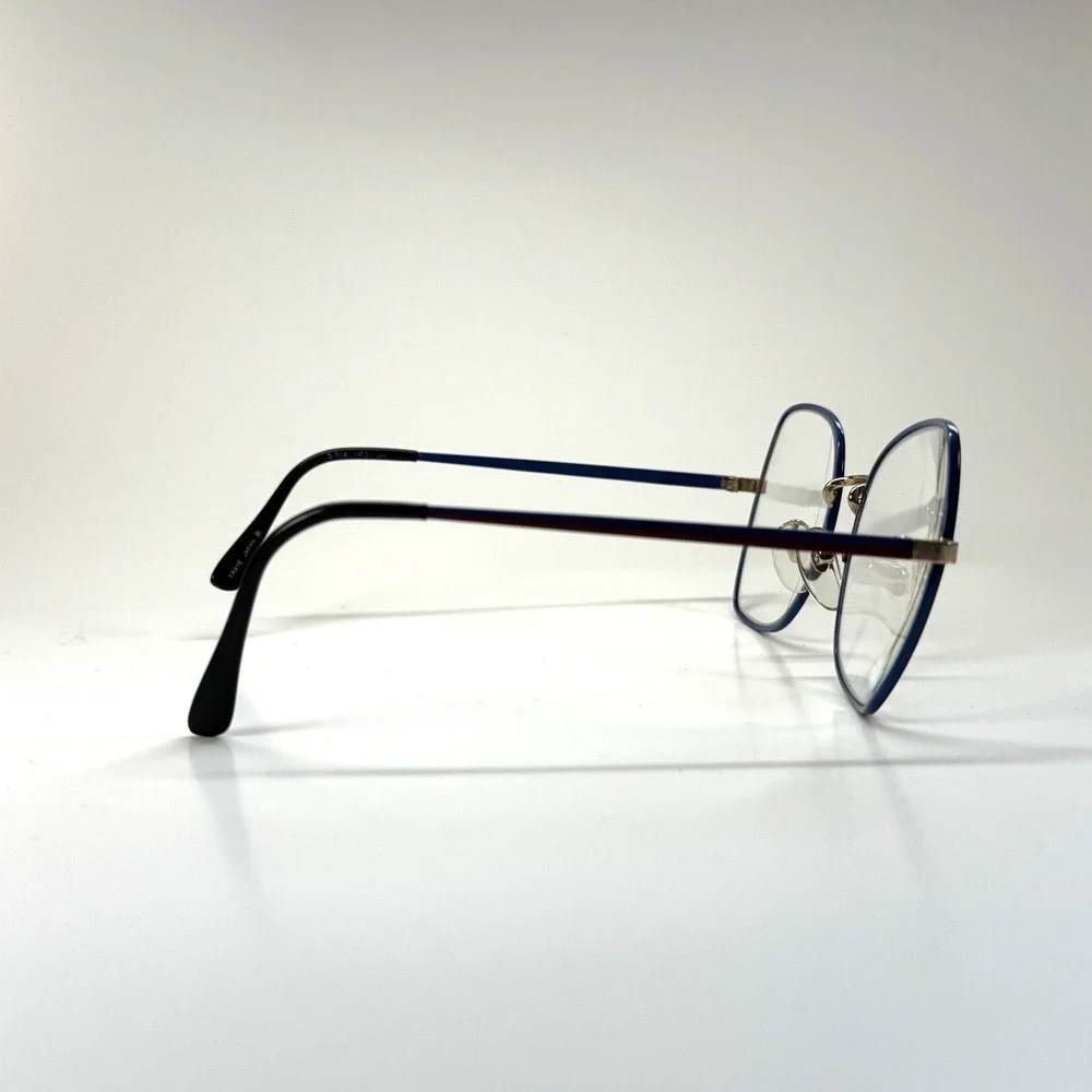 TURA MOD 272 Eyeglasses‎ Frame Only 5 3/4 55-18-145 OA Blue Red Made in Japan